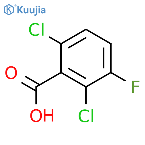 2,6-Dichloro-3-fluorobenzoic acid structure