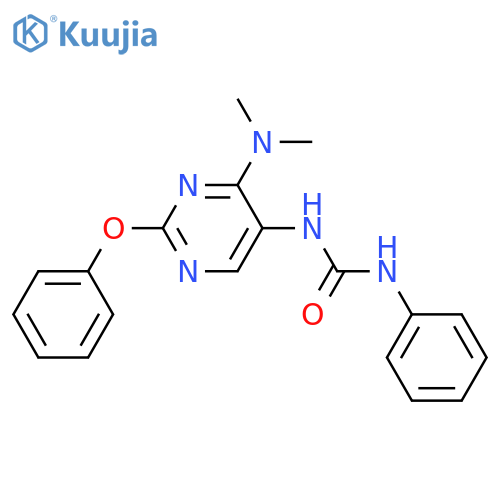 3-[4-(dimethylamino)-2-phenoxypyrimidin-5-yl]-1-phenylurea structure