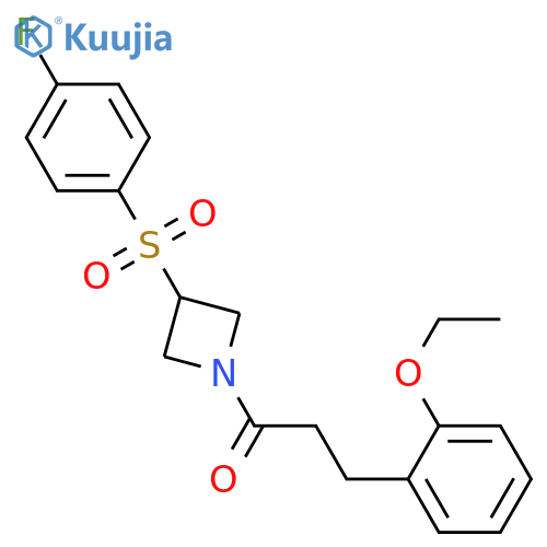 3-(2-ethoxyphenyl)-1-[3-(4-fluorobenzenesulfonyl)azetidin-1-yl]propan-1-one structure