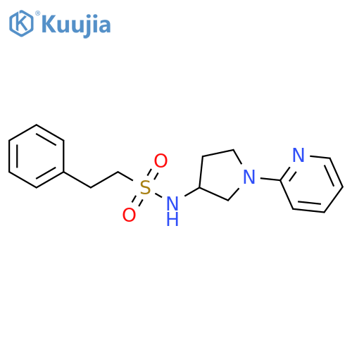 N-[1-(2-Pyridinyl)-3-pyrrolidinyl]benzeneethanesulfonamide structure