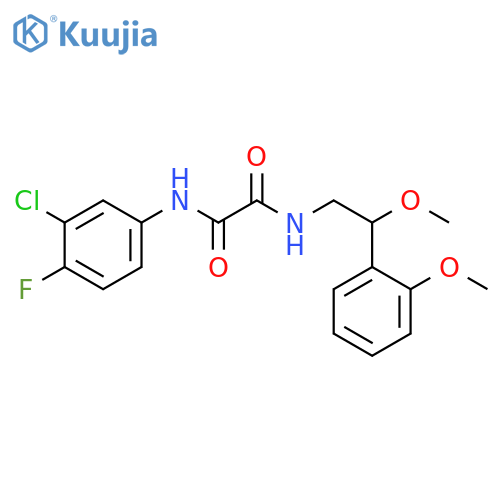 Ethanediamide, N1-(3-chloro-4-fluorophenyl)-N2-[2-methoxy-2-(2-methoxyphenyl)ethyl]- structure