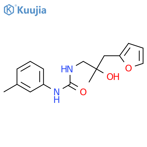 3-{2-[(furan-2-yl)methyl]-2-hydroxypropyl}-1-(3-methylphenyl)urea structure
