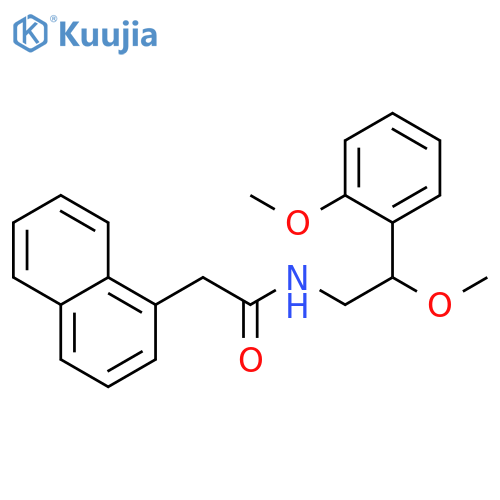 N-[2-methoxy-2-(2-methoxyphenyl)ethyl]-2-naphthalen-1-ylacetamide structure