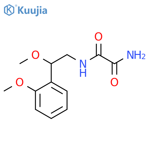 N1-[2-Methoxy-2-(2-methoxyphenyl)ethyl]ethanediamide structure