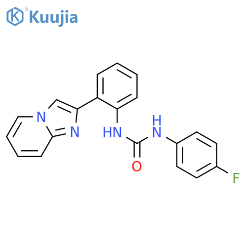 1-(4-fluorophenyl)-3-(2-imidazo[1,2-a]pyridin-2-ylphenyl)urea structure