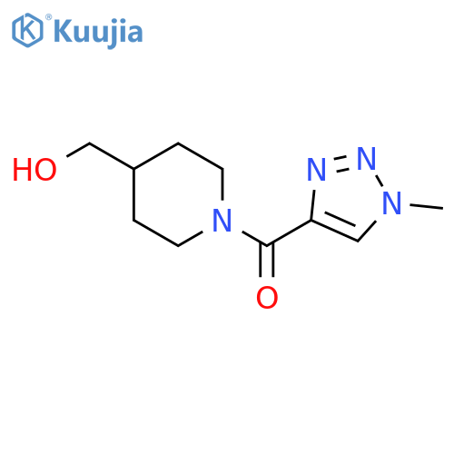 (4-(hydroxymethyl)piperidin-1-yl)(1-methyl-1H-1,2,3-triazol-4-yl)methanone structure