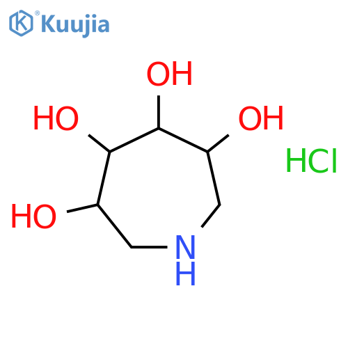 (3R,4R,5R,6R)-3,4,5,6-Tetrahydroxyazepane Hydrochloride structure