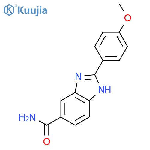 1H-Benzimidazole-5-carboxamide, 2-(4-methoxyphenyl)- structure