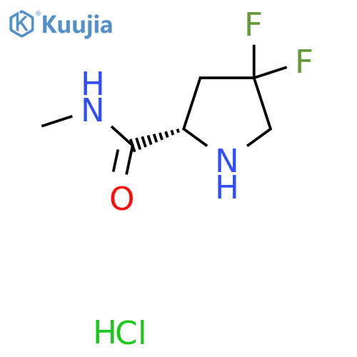 (S)-4,4-difluoro-2-(methylcarbamoyl)pyrrolidine hydrochloride structure