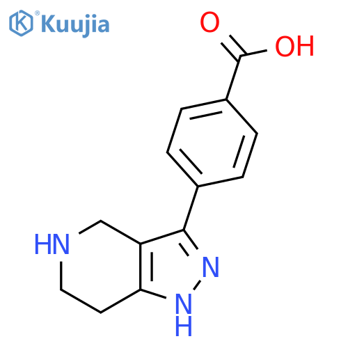 4-{2H,4H,5H,6H,7H-pyrazolo[4,3-c]pyridin-3-yl}benzoic acid structure