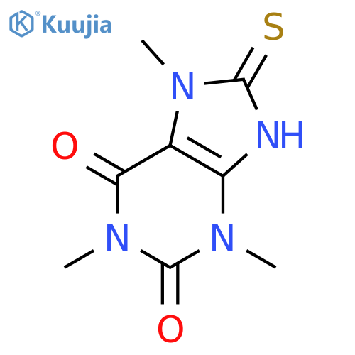 1,3,7-trimethyl-8-thioxo-3,7,8,9-tetrahydro-1H-purine-2,6-dione (Related Reference) structure