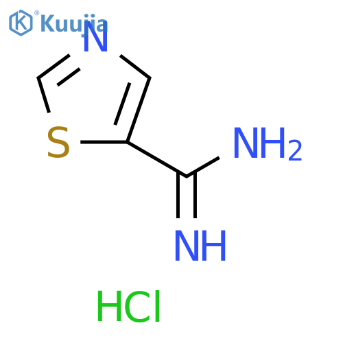 1,3-thiazole-5-carboximidamide hydrochloride structure