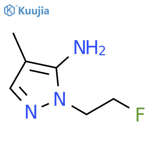 2-(2-Fluoro-ethyl)-4-methyl-2H-pyrazol-3-ylamine structure