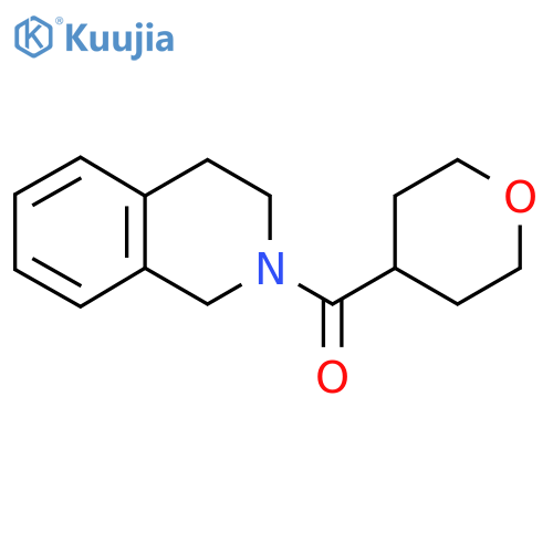 2-(oxane-4-carbonyl)-1,2,3,4-tetrahydroisoquinoline structure