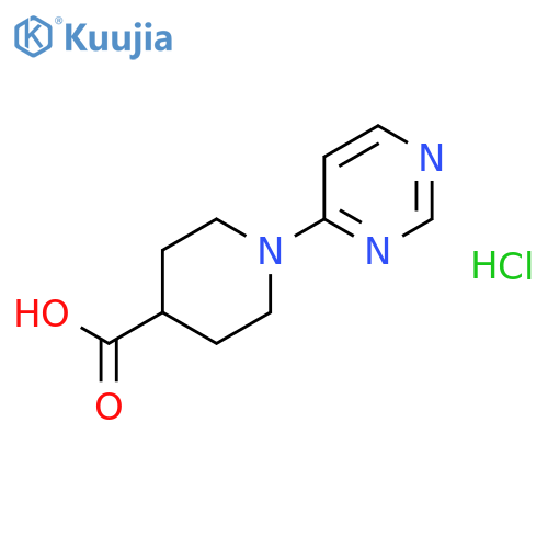 1-(Pyrimidin-4-yl)piperidine-4-carboxylic acid hydrochloride structure