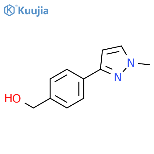 [4-(1-methyl-1H-pyrazol-3-yl)phenyl]methanol structure