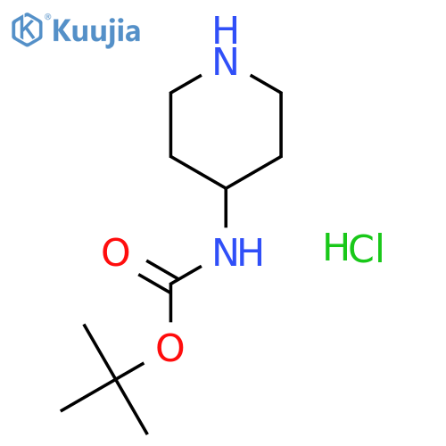 (Boc-4-amino)piperidine hydrochloride structure