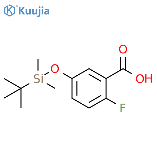 5-((Tert-butyldimethylsilyl)oxy)-2-fluorobenzoic acid structure