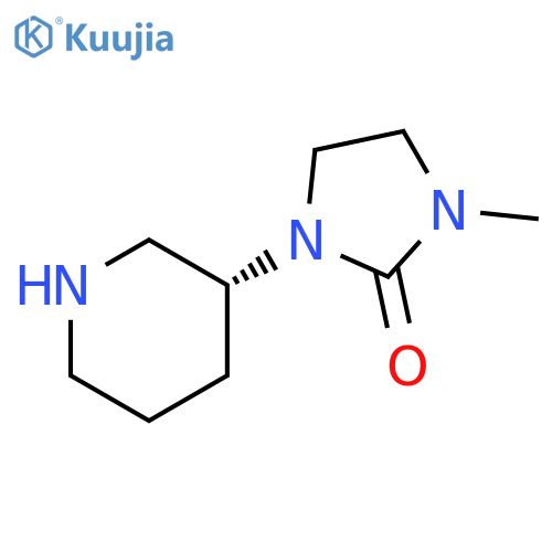 2-Imidazolidinone, 1-methyl-3-(3R)-3-piperidinyl- structure