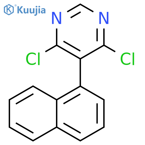 Pyrimidine, 4,6-dichloro-5-(1-naphthalenyl)- structure