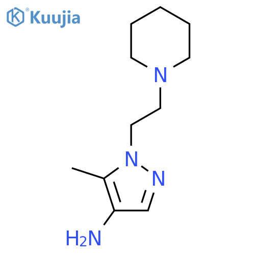 5-methyl-1-2-(piperidin-1-yl)ethyl-1H-pyrazol-4-amine structure