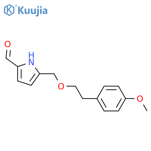 5-(Hydroxymethyl)-1H-pyrrole-2-carboxaldehyde; O-[2-(4-Methoxyphenyl)ethyl] ether structure