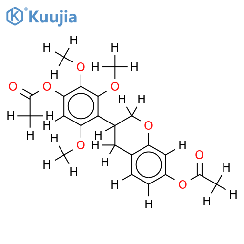2',3',6'-Tri-Me ether,di-Ac-(S)-2',3',4',6',7-Pentahydroxyisoflavan structure