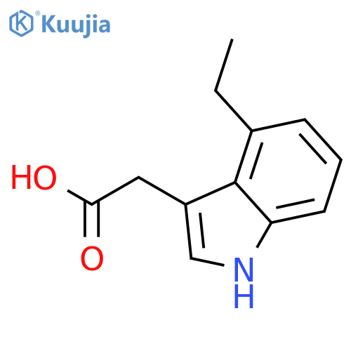 1H-Indole-3-aceticacid, 4-ethyl- structure
