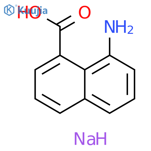 Sodium: 8-amino-naphthalene-1-carboxylate structure