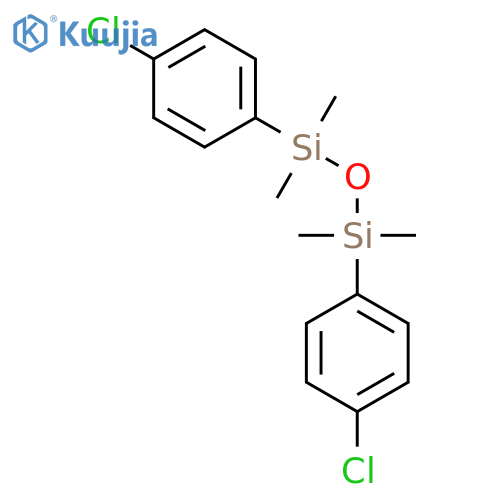 Disiloxane, 1,3-bis(4-chlorophenyl)-1,1,3,3-tetramethyl- structure