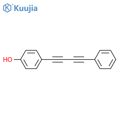 Phenol, 4-(4-phenyl-1,3-butadiyn-1-yl)- structure