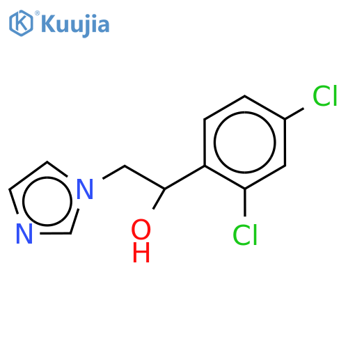 rac-1-(2,4-Dichlorophenyl)-2-(1-imidazolyl)ethanol-d6 structure