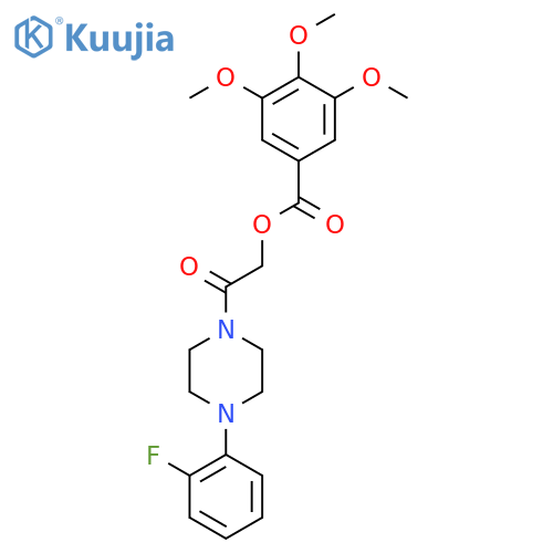 2-[4-(2-Fluorophenyl)piperazin-1-YL]-2-oxoethyl 3,4,5-trimethoxybenzoate structure