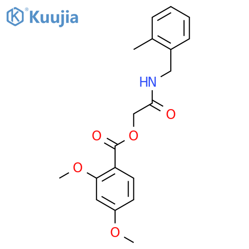 {[(2-methylphenyl)methyl]carbamoyl}methyl 2,4-dimethoxybenzoate structure