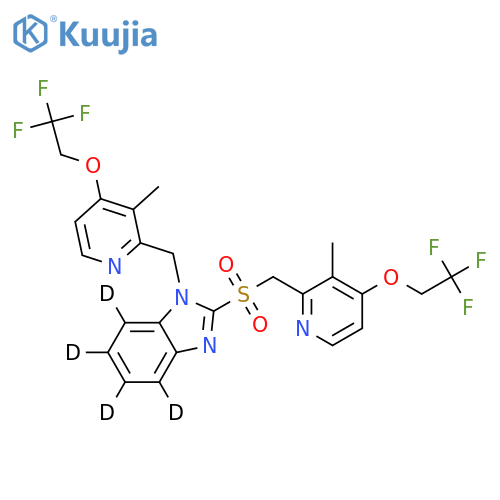 N-3-Methyl-4-(2,2,2-trifluoroethoxy)-2-pyridinylmethyl Lansoprazole-d4 Sulfone structure