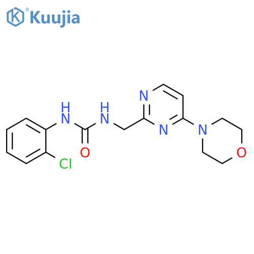 1-(2-chlorophenyl)-3-{[4-(morpholin-4-yl)pyrimidin-2-yl]methyl}urea structure