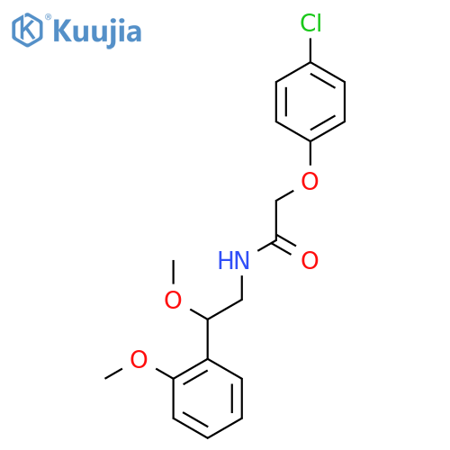 2-(4-Chlorophenoxy)-N-[2-methoxy-2-(2-methoxyphenyl)ethyl]acetamide structure