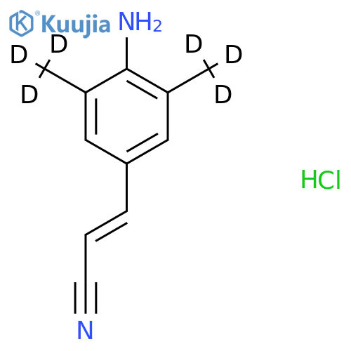 (E)-3-(4-Amino-3,5-dimethylphenyl)acrylonitrile-d6 Hydrochloride structure