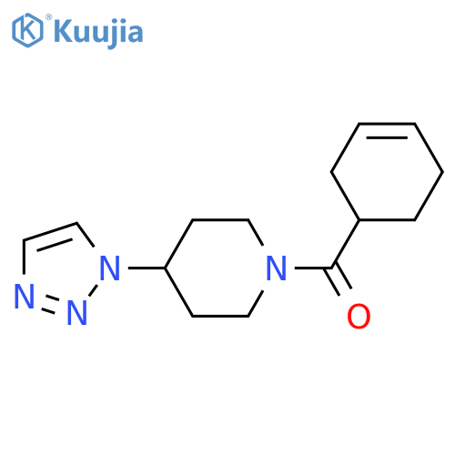 cyclohex-3-en-1-yl-[4-(triazol-1-yl)piperidin-1-yl]methanone structure