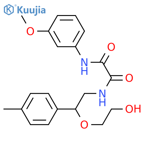 N'-[2-(2-hydroxyethoxy)-2-(4-methylphenyl)ethyl]-N-(3-methoxyphenyl)ethanediamide structure