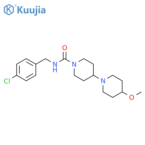 N-[(4-chlorophenyl)methyl]-4-methoxy-[1,4'-bipiperidine]-1'-carboxamide structure