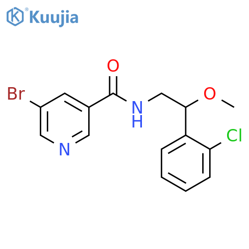 5-Bromo-N-[2-(2-chlorophenyl)-2-methoxyethyl]-3-pyridinecarboxamide structure