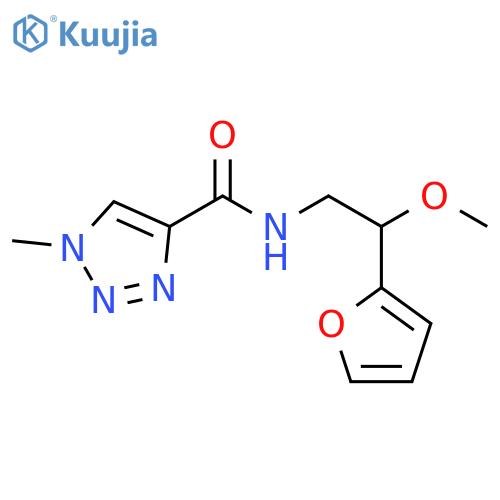 N-[2-(2-Furanyl)-2-methoxyethyl]-1-methyl-1H-1,2,3-triazole-4-carboxamide structure