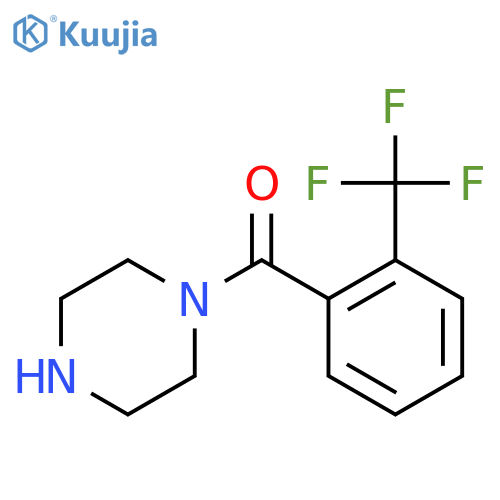 1-[2-(trifluoromethyl)benzoyl]piperazine structure