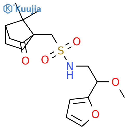 1-(7,7-dimethyl-3-oxo-4-bicyclo[2.2.1]heptanyl)-N-[2-(furan-2-yl)-2-methoxyethyl]methanesulfonamide structure