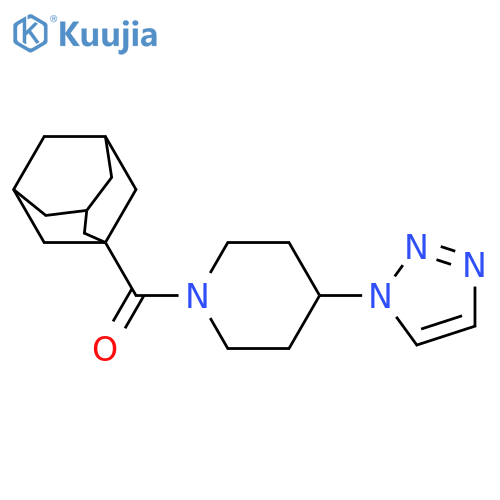 1-adamantyl-[4-(triazol-1-yl)piperidin-1-yl]methanone structure