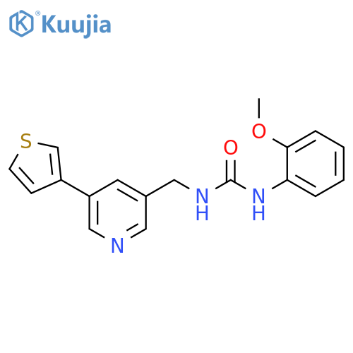 N-(2-Methoxyphenyl)-N′-[[5-(3-thienyl)-3-pyridinyl]methyl]urea structure