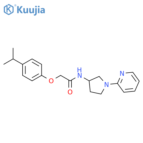2-[4-(1-Methylethyl)phenoxy]-N-[1-(2-pyridinyl)-3-pyrrolidinyl]acetamide structure