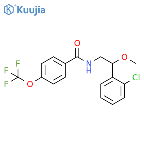 N-[2-(2-Chlorophenyl)-2-methoxyethyl]-4-(trifluoromethoxy)benzamide structure
