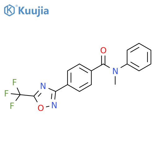 Benzamide, N-methyl-N-phenyl-4-[5-(trifluoromethyl)-1,2,4-oxadiazol-3-yl]- structure